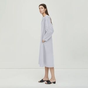 Sofie D'Hoore white cotton poplin shirt dress shirtdress la garconne O/S S M